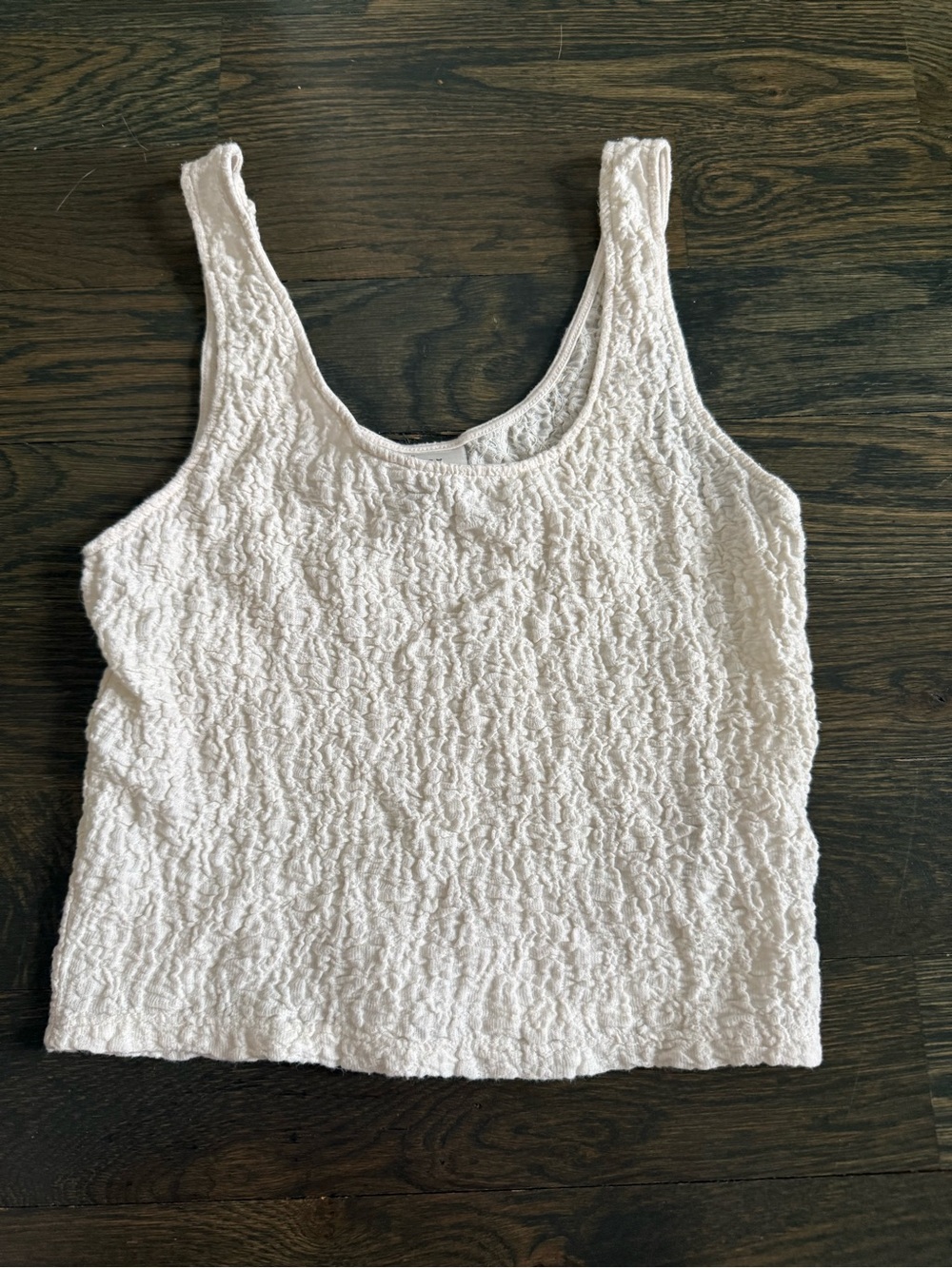 New Day Women's Textured Cream Tank Top